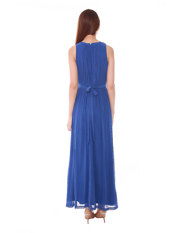 Paris Maxi Dress in Royal Blue